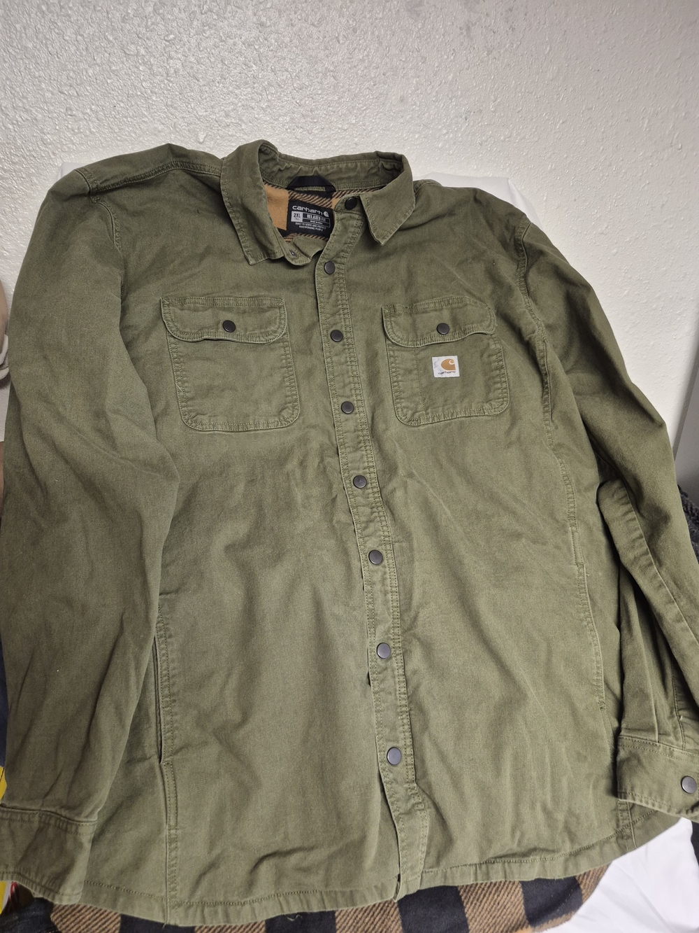 Carhartt Olive Green Men's Heavy-Duty Field Jacket
